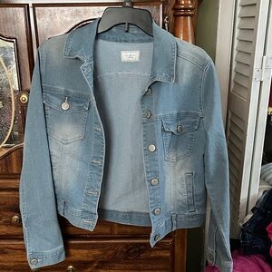 Celebrity Pink Light Blue Denim Jacket